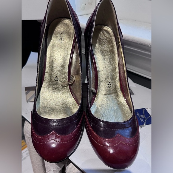 👠 Vintage Joe Fresh Duo Colour Ladies High Heel Shoes - Size 9 - Picture 14 of 16